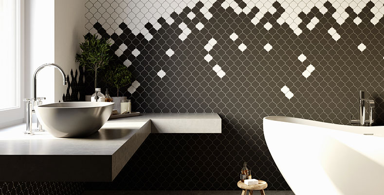 Bagno moderno ricostruito